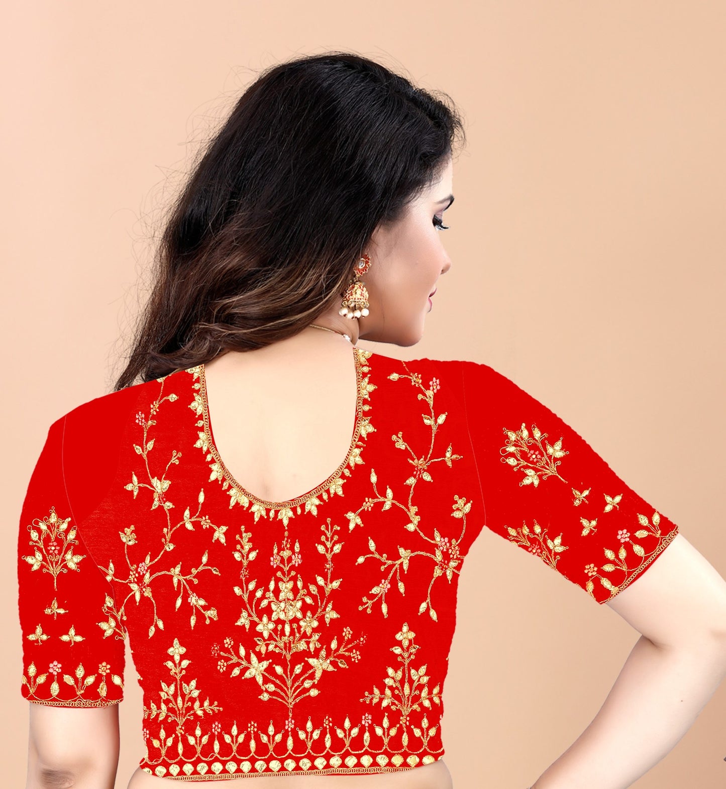 Embroider: Tussar Silk Sarees Sarees for Every Occasion For Women's D22(Pink & Red)