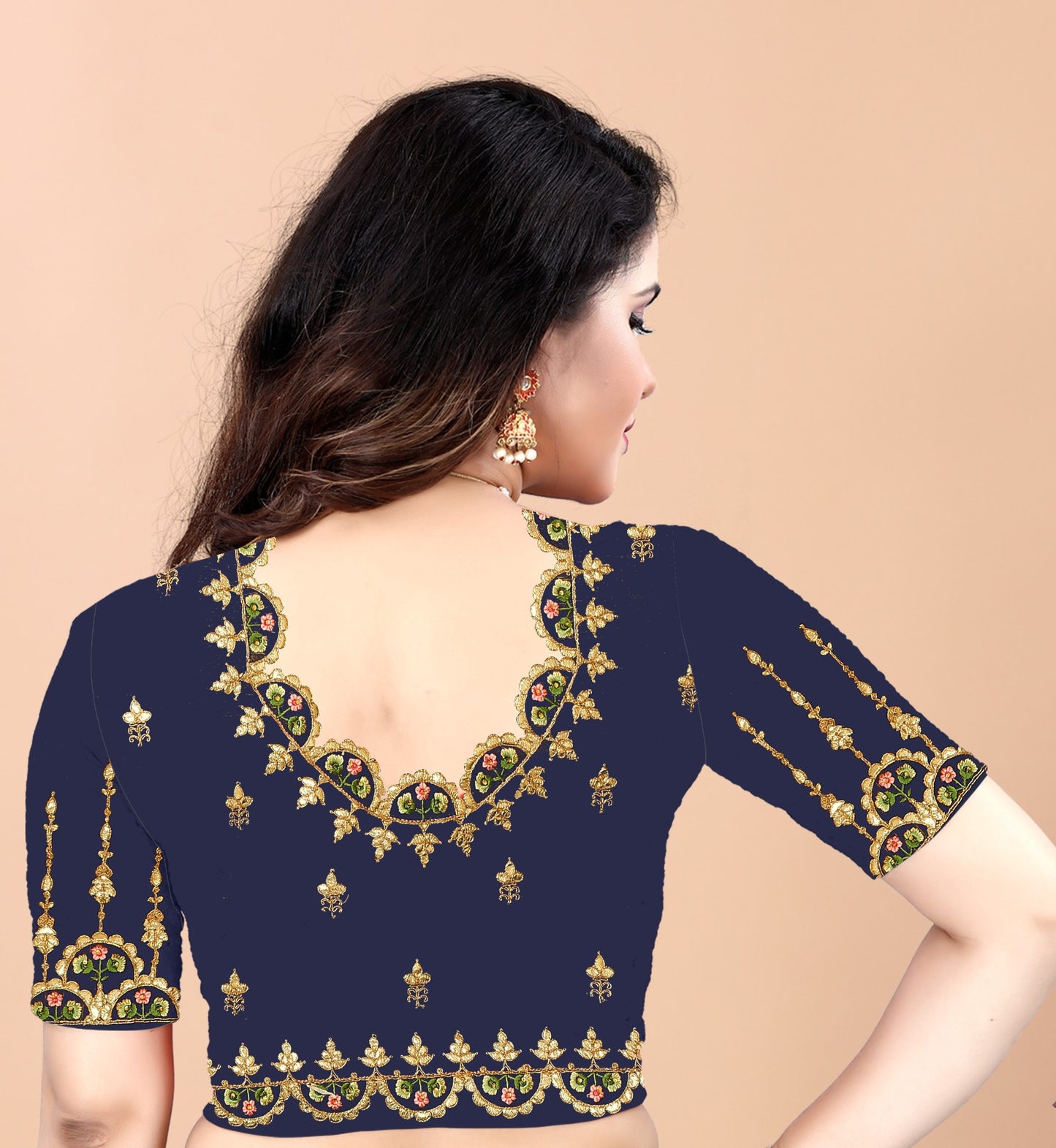Embroider: Tussar Silk Sarees Sarees for Every Occasion For Women's D22(Royal Blue)