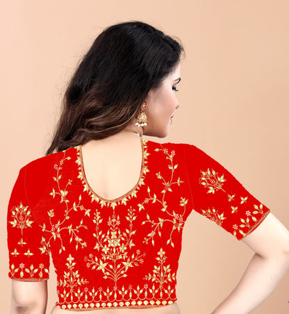 Embroider: Tussar Silk Sarees Sarees for Every Occasion For Women's D22(Pink &amp; Red)
