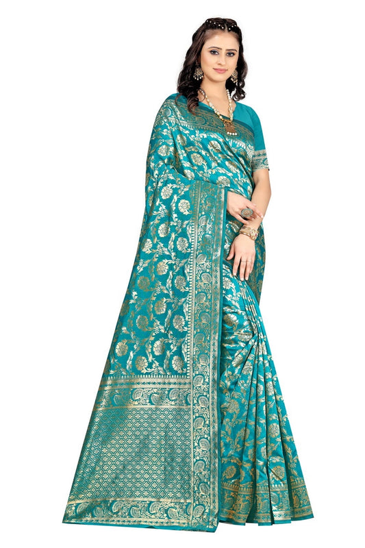 Luxurious Lightness: Braso Chiffon Sarees for Every Occasion For Women's D18 (Sea Green)