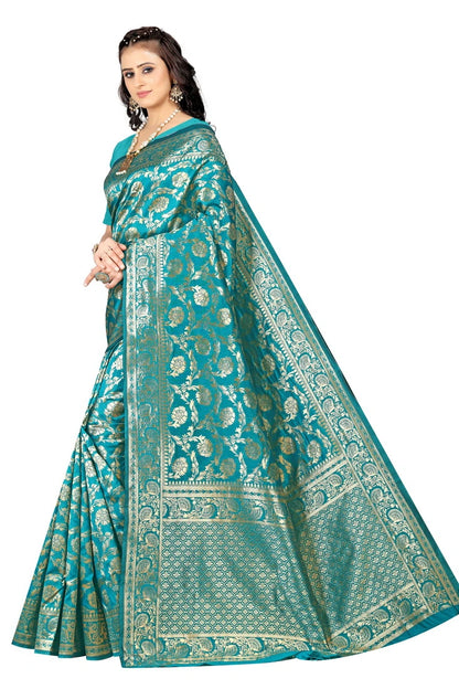 Luxurious Lightness: Braso Chiffon Sarees for Every Occasion For Women's D18 (Sea Green)